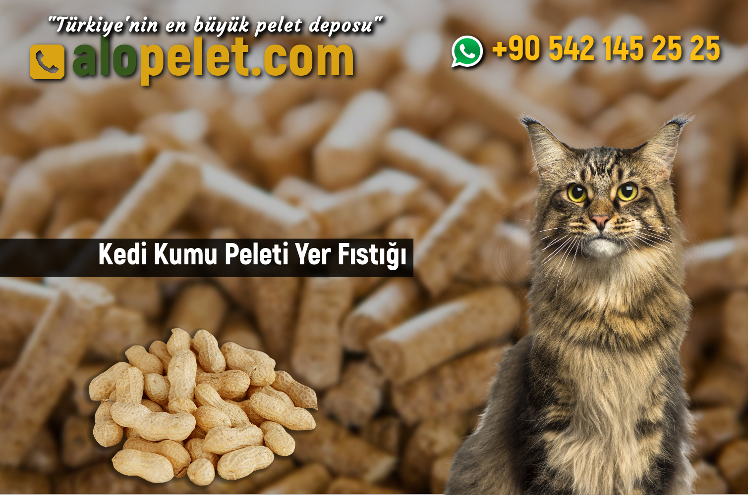 Kedi Kumu Peleti Yer Fıstığı